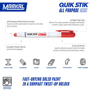 Quik Stik All Purpose Mini Solid Paint Marker Quik Stik All Purpose Mini Solid Paint Marker